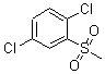 structure of CAS# 66640-63-9, 1,4-Dichloro-2-(Methylsulfonyl)-Benzene;1,4-Dichloro-2-Methylsulfonyl-Benzene;1,4-Dichloro-2-Mesyl-Benzene;Zinc00154130