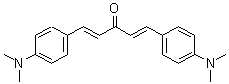 结构式 CAS# 6673-14-9, 1,5-二[4-(二甲基氨基)苯基]-1,4-戊二烯-3-酮