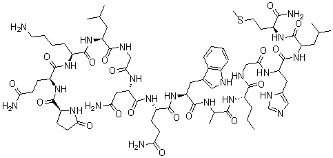 结构式 CAS# 66839-66-5, 3-L-赖氨酸-蛙皮素