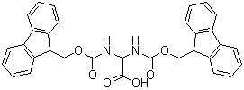 结构式 CAS# 668492-50-0, 二{[(9H-芴-9-基甲氧基)羰基]氨基}乙酸