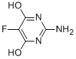 structure of CAS# 669-96-5, 2-Amino-5-Fluoro-6-Hydroxy-4(1H)-Pyrimidinone ;Nsc33031