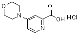 structure of CAS# 66933-70-8, 4-morpholinopyridine-2-carboxylic acid hydrochloride;4-(Morpholin-4-yl)pyridine-2-carboxylic acid hydrochloride;4-Morpholin-4-yl-pyridine-2-carboxylic acid;4-Morpholin-4-yl-pyridine-2-carboxylic acid hydrochloride