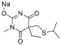 CAS#: 66968-65-8， 5-Ethyl-5-(Isopropylthiomethyl)-1-Methyl-2-Sodiooxy-4,6(1H,5H)-Pyrimidinedione