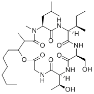 结构式 CAS# 67076-74-8, 球霉素