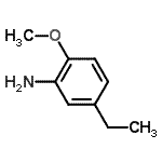 结构式 CAS# 67291-61-6, 5-乙基-2-甲氧基苯胺
