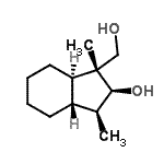 CAS 登录号：672936-75-3， (1R,2S,3S,3aR,7aR)-1-(羟基甲基)-1,3-二甲基八氢-1H-茚-2-醇