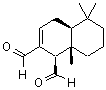 structure of CAS# 6754-20-7, Polygodial;(1R,4As,8As)-5,5,8A-Trimethyl-1,4,4A,6,7,8-Hexahydronaphthalene-1,2-Dicarboxaldehyde;33118-34-2 ([1R,4As,8As]-Rel-);6754-20-7  ([1R,4As,8As])