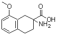 结构式 CAS# 67544-71-2, 2-氨基-8-甲氧基-1,2,3,4-四氢-2-萘甲酸