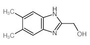 结构式 CAS# 6761-86-0, 5,6-二甲基-1H-苯并咪唑-2-甲醇