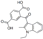 CAS#: 67697-31-8， 2-[(1-Ethyl-2-Methyl-1H-Indol-3-Yl)Carbonyl]Terephthalic Acid