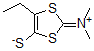 结构式 CAS# 677031-20-8, N-(4-乙基-5-巯基-1,3-二硫杂环戊烯-2-亚基)-N-甲基-甲铵内盐