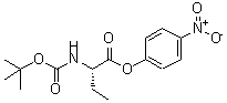 CAS#: 67708-97-8， 4-Nitrophenyl (2S)-2-({[(2-methyl-2-propanyl)oxy]carbonyl}amino)butanoate
