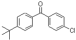 结构式 CAS# 67743-49-1, (4-氯苯基)[4-(2-甲基-2-丙基)苯基]甲酮
