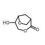 CAS 登录号：677775-95-0， 5-羟基-3,7-二氧杂双环[4.2.1]壬烷-2-酮