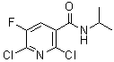 结构式 CAS# 680217-86-1, 2,6-二氯-5-氟-N-异丙基烟酰胺