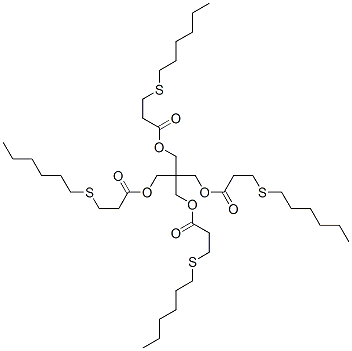 CAS 登录号：68092-48-8， 2,2-二[[3-(己基硫代)-1-氧代丙氧基]甲基]丙烷-1,3-二基二[3-(己基硫代)丙酸酯]