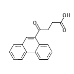 structure of CAS# 68151-15-5, 4-Oxo-4-(9-phenanthryl)butanoic acid;4-oxo-4-(9-Phenanthryl)butyric acid