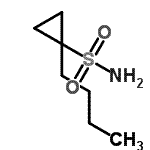 结构式 CAS# 681808-60-6, 1-丁基环丙烷-1-磺酰胺