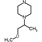 结构式 CAS# 682802-89-7, 1-(1-甲氧基-2-丙基)哌嗪