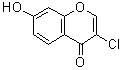 structure of CAS# 685848-25-3, 3-Chloro-7-hydroxy-4H-chromen-4-one;3-chloro-7-hydroxychromen-4-one;3-Chloro-7-hydroxy-chromen-4-one;ZINC00148651