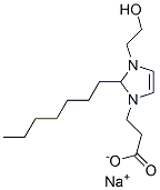 CAS 登录号：68630-95-5， 2-庚基-2,3-二氢-3-(2-羟基乙基)-1H-咪唑-1-丙酸钠