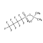 structure of CAS# 68734-62-3, Trimethylsilyl 1,1,2,2,3,3,4,4,4-nonafluoro-1-butanesulfonate;Trimethylsilyl nonafluorobutanesulfonate;Trimethylsilyl nonafluorobutanesulphonate 97%;Trimethylsilyl-1,1,2,2,3,3,4,4,4-nonafluorbutan-1-sulfonat