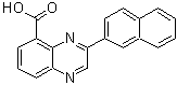 structure of CAS# 688801-18-5, 3-(2-Naphthyl)-5-quinoxalinecarboxylic acid;3-(Naphth-2-yl)quinoxaline-5-carboxylic acid;3-(naphthalen-2-yl)quinoxaline-5-carboxylic acid;3-Naphthalen-2-yl-quinoxaline-5-carboxylic acid