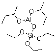 结构式 CAS# 68959-06-8, 二(2-丁醇)(三乙基原硅酸基)-铝