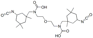 CAS 登录号：68975-84-8， 氧基二乙烯二[[(5-异氰酸-1,3,3-三甲基环己基)甲基]氨基甲酸酯]