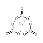structure of CAS# 68993-46-4, Dysprosium tris[dioxido(oxo)titanium(1+)];Dysprosium(III) titanate