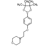 结构式 CAS# 690636-28-3, 4-{2-[4-(4,4,5,5-四甲基-1,3,2-二氧杂环戊硼烷-2-基)苯氧基]乙基}吗啉