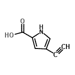 CAS 登录号：69151-83-3， 4-乙炔基-1H-吡咯-2-羧酸