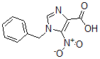 structure of CAS# 69195-96-6, 5-Nitro-1-(Phenylmethyl)-1H-Imidazole-4-carboxylic Acid;5-Nitro-1-(Phenylmethyl)-1H-Imidazolle-4-Carboxylic Acid;5-NITRO-1-(PHENYLMETHYL)-1H-IMIDAZOLE-4-CARBOXYLIC ACID;5-Nitro-1-(Phenymethyl)-1H-Imidazole-4-Carboxylic Acid
