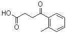 结构式 CAS# 6939-36-2, 4-(2-甲基苯基)-4-氧代-丁酸