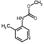 structure of CAS# 694495-63-1, Methyl (4-methyl-3-pyridinyl)carbamate;CARBAMIC ACID, (4-METHYL-3-PYRIDINYL)-, METHYL ESTER;Carbamicacid,N-(4-methyl-3-pyridinyl)-,methylester;Methyl N-(4-methylpyridin-3-yl)carbamate