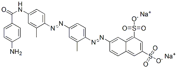 CAS#: 6949-09-3， 7-[[4-[[4-[(4-Aminobenzoyl)Amino]-2-Methylphenyl]Azo]-2-Methylphenyl]Azo]-1,3-Naphthalenedisulfonic Acid Disodium Salt