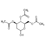 结构式 CAS# 69503-94-2, 3,4,6-三-O-乙酰基-2-脱氧-D-阿拉伯糖-吡喃己糖