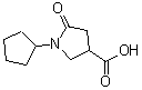 结构式 CAS# 696647-78-6, 1-环戊基-5-氧代-3-吡咯烷羧酸