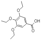 结构式 CAS# 6970-19-0, 3,4,5-三乙氧基-苯甲酸
