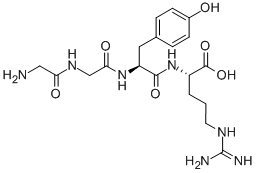 结构式 CAS# 70195-20-9, N2-(N-(N-甘氨酰甘氨酰)-L-酪氨酰)-L-精氨酸