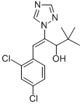 structure of CAS# 70217-36-6, Diniconazole;(E)-1-(2,4-Dichlorophenyl)-4,4-Dimethyl-2-(1,2,4-Triazol-1-Yl)Pent-1-En-3-Ol;1H-1,2,4-Triazole-1-Ethanol, Beta-((2,4-Dichlorophenyl)Methylene)-Alpha-(1,1-Dimethylethyl)-, (Betae)-;Diniconazole