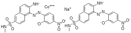 CAS#: 70236-59-8， Bis[6-Amino-5-[(2-Hydroxy-4-Nitrophenyl)Azo]-N-Methyl-2-Naphthalenesulfonamidato (2-)]-Cobaltate(1-) Sodium