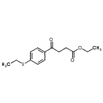结构式 CAS# 7028-71-9, 乙基4-[4-(乙硫基)苯基]-4-氧代丁酸酯
