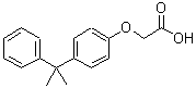 结构式 CAS# 70757-61-8, [4-(2-苯基-2-丙基)苯氧基]乙酸