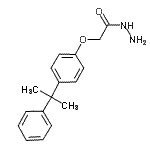 结构式 CAS# 70757-64-1, 2-[4-(2-苯基-2-丙基)苯氧基]乙酰肼