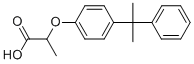 结构式 CAS# 70757-66-3, 2-[4-(1-甲基-1-苯基乙基)苯氧基]丙酸