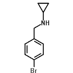 结构式 CAS# 70894-73-4, N-(4-溴苄基)环丙胺