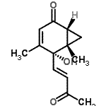 CAS 登录号：709042-92-2， (1R,5R,6S)-5-羟基-4,6-二甲基-5-[(1E)-3-氧代-1-丁烯-1-基]双环[4.1.0]庚-3-烯-2-酮