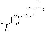 结构式 CAS# 70916-89-1, 4'-甲酰基-[1,1'-联苯]-4-羧酸甲酯
