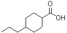 structure of CAS# 70928-91-5, 4-Propylcyclohexanecarboxylic acid;4-Propylcyclohexanecarboxylic Acid (cis- and trans- mixture);4-Propylcyclohexanecarboxylicacid;MFCD00804713